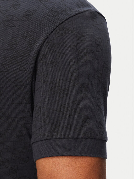BOSS BOSS Тениска с яка и копчета Swing 50564801 Тъмносин Regular Fit