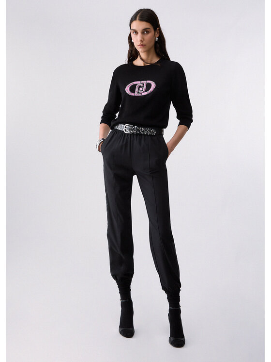 Liu Jo Liu Jo Pantaloni di tessuto TF6267T700A22222 Nero Regular Fit