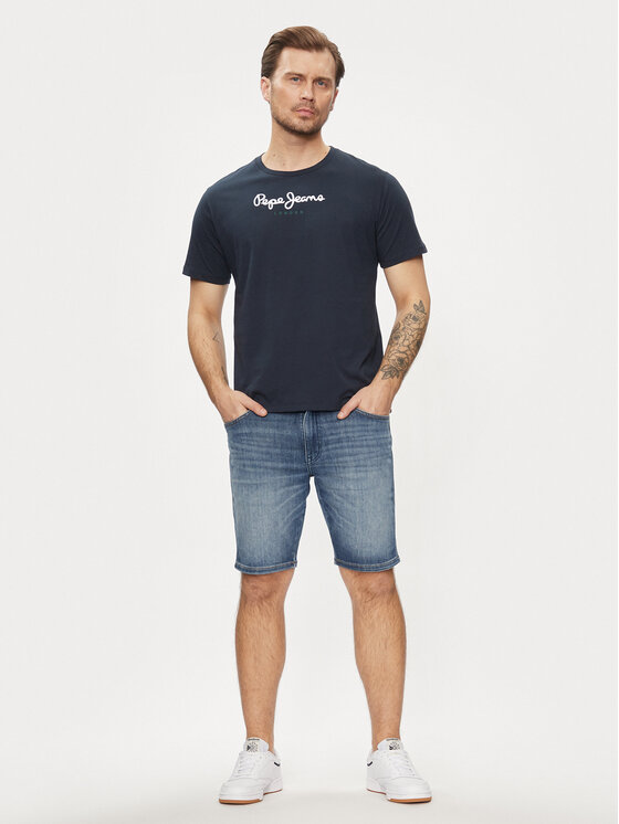 Wrangler Wrangler Szorty jeansowe Texas 112350867 Niebieski Regular Fit