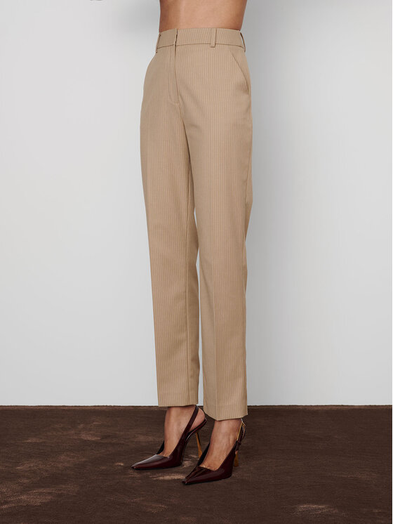 La Mania La Mania Pantalone da abito DANA 2 Beige Classic Fit