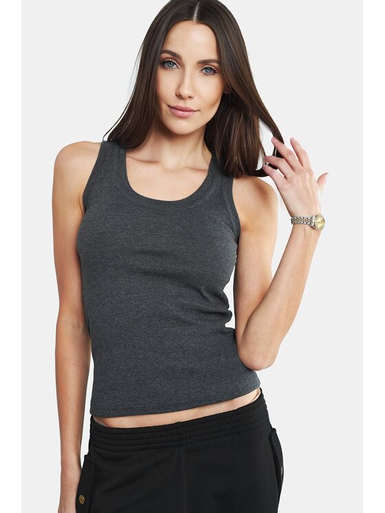MANDRAGORA Top karo Grigio Flexible Fit
