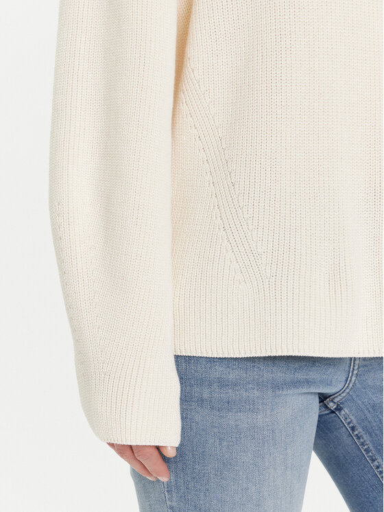 Tommy Jeans Tommy Jeans Sweater Badge DW0DW21676 Ekru Relaxed Fit