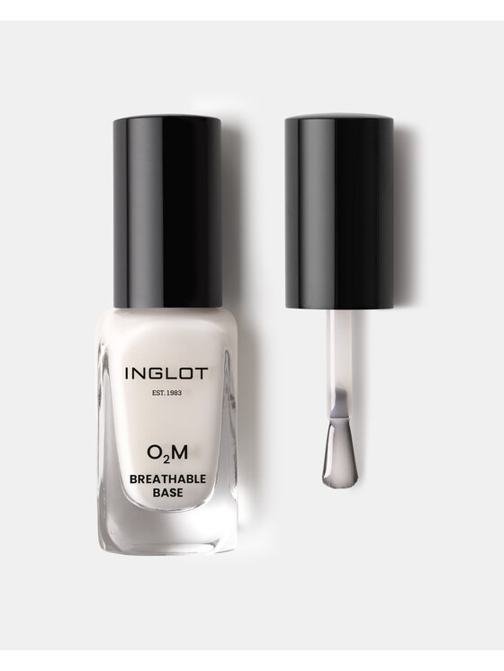 INGLOT INGLOT O2M „Oddychający” Podkładowy Lakier do paznokci Mleczny
