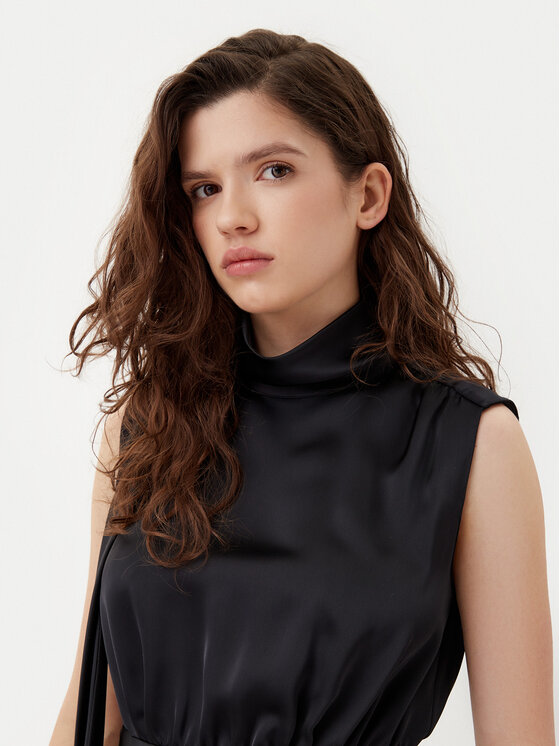 HUGO HUGO Kokteilinė suknelė Karile 50534559 Juoda Slim Fit