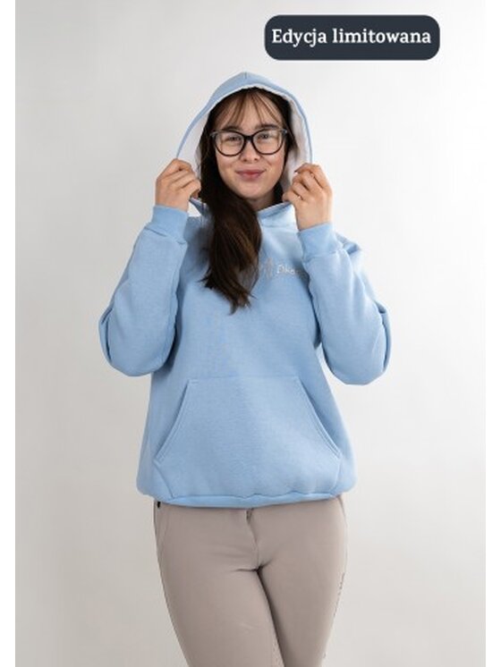 DKaren Sport DKaren Sport Bluza Eq31 Niebieski jasny Classic Fit