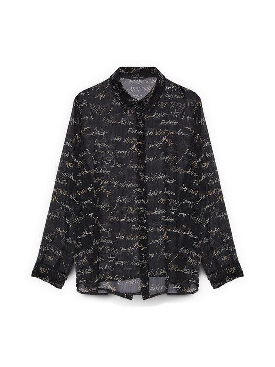 Fiorella Rubino Fiorella Rubino Camicia 5006T001404N0Z3 Nero Regular Fit