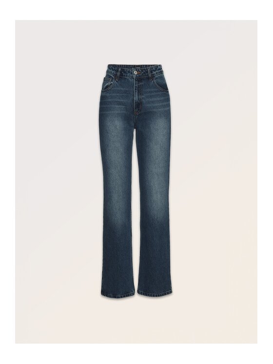La Mania La Mania Jeansy PAMELA Granatowy Classic Fit