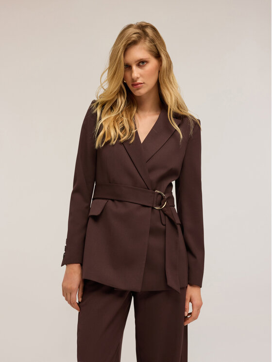 Motivi Motivi Giacca da abito Q742Q000965N022 Marrone Regular Fit