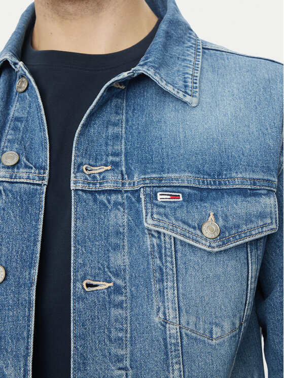 Tommy Jeans Tommy Jeans Geacă de blugi Ryan DM0DM21860 Albastru Regular Fit