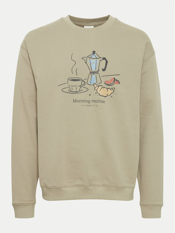 Solid Solid Світшот Mulder 21108364 Бежевий Regular Fit
