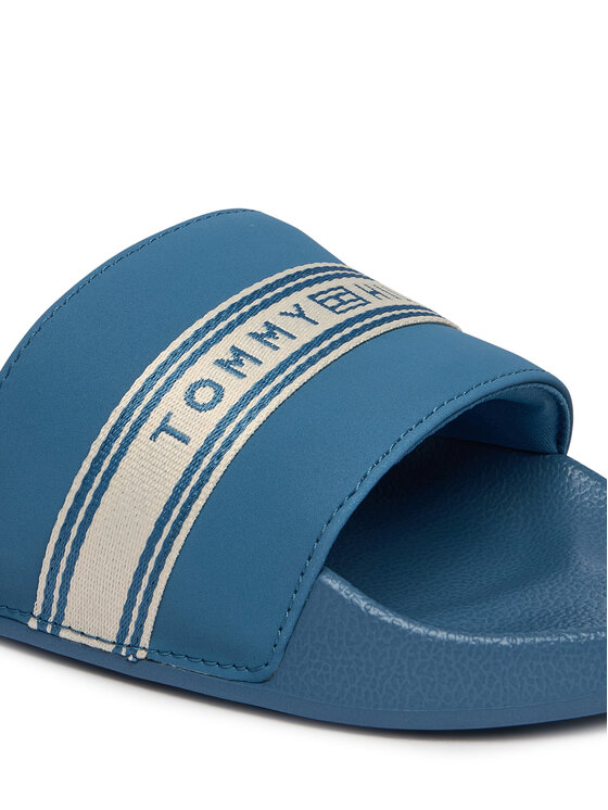 Tommy Hilfiger Tommy Hilfiger Klapki Logo Tape Webbing FW0FW09359 Niebieski
