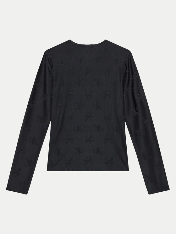 Calvin Klein Jeans Calvin Klein Jeans Bluse IG0IG02536 Schwarz Slim Fit