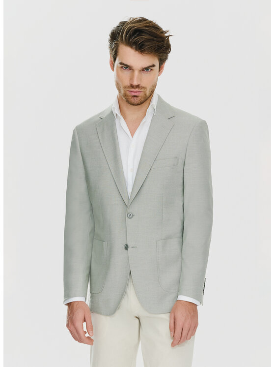 Pako Lorente Pako Lorente Marynarka P24SF-3X-005 Zielony Slim Fit