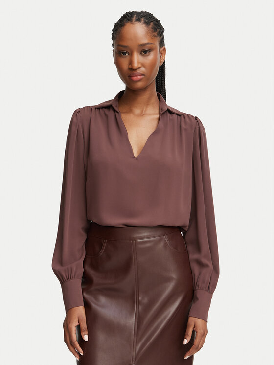 Rinascimento Rinascimento Blúzka CFC0125721003 Hnedá Regular Fit
