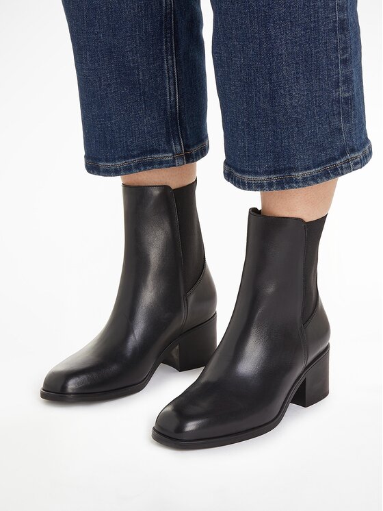 Tommy Hilfiger Tommy Hilfiger Μποτάκια Essential Chelsea Boot FW0FW07516 Μαύρο