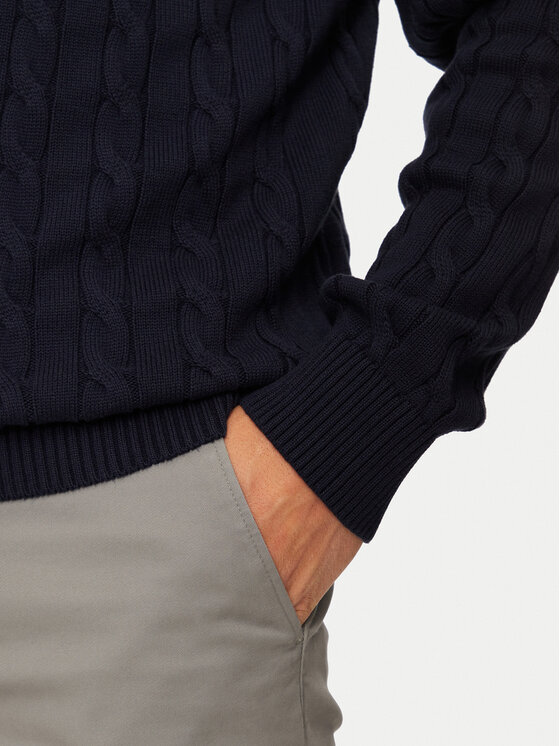 Gant Gant Džemper 8050601 Tamnoplava Regular Fit