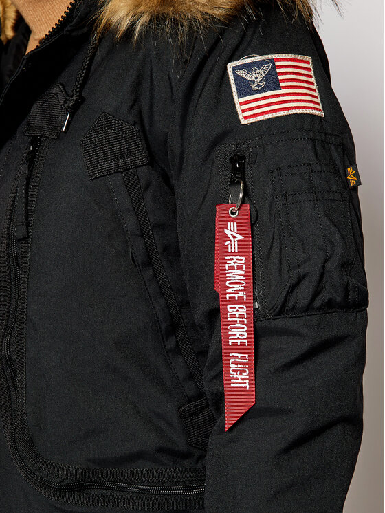 Alpha Industries Alpha Industries Kurtka zimowa Polar 123002 Czarny Regular Fit