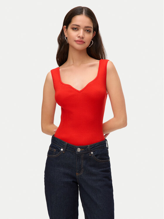 Vero Moda Top Willow 10326450 Rosso Slim Fit, taglia : XL