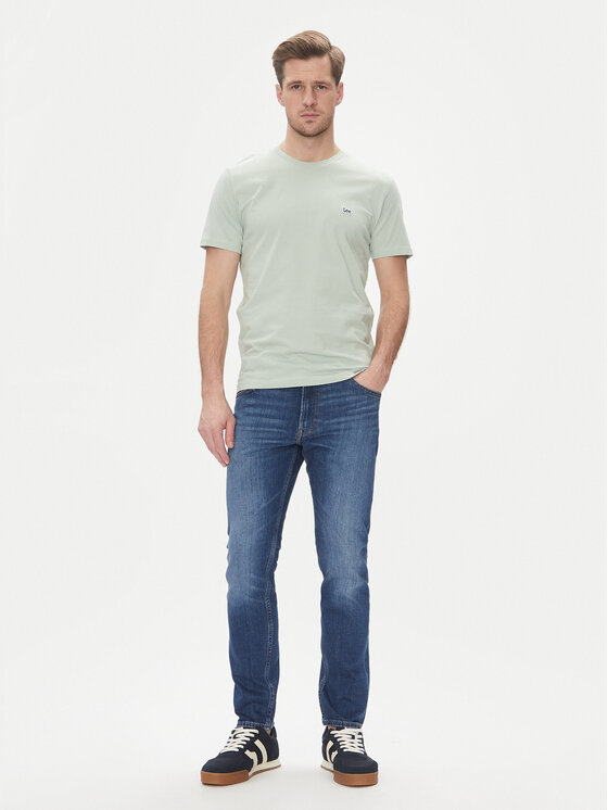 Lee Lee Džinsai Rider 112363852 Mėlyna Slim Fit