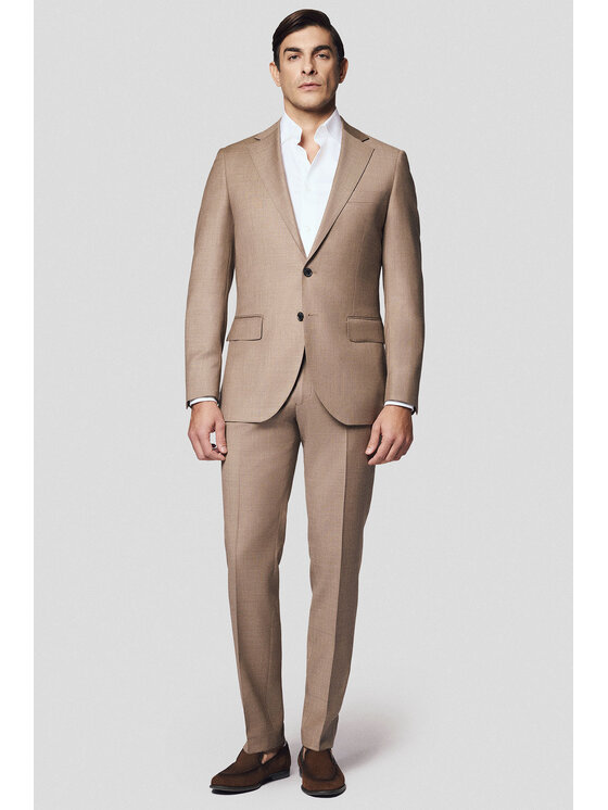 Lancerto Męski Garnitur, rozmiar 176/104/90, Beżowy, Fratta GA073125000003