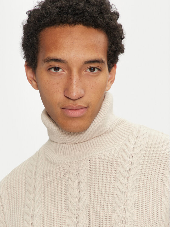 Jack&Jones Jack&Jones Rollkragenpullover 12261441 Beige Regular Fit