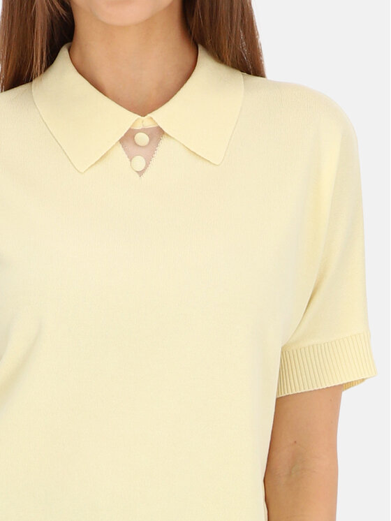 L’AF L’AF Bluzka Ren Żółty Regular Fit
