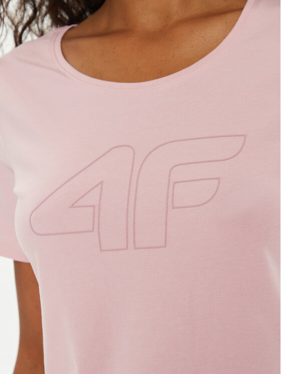 4F 4F T-Shirt 4FWMM00TTSHF1846 Rosa Slim Fit