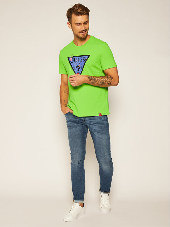 Guess Guess T-särk Monster M0YI51 I3Z00 Roheline Regular Fit