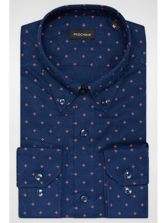 Próchnik Próchnik Koszula PM44 KO073224000041 Granatowy Slim Fit