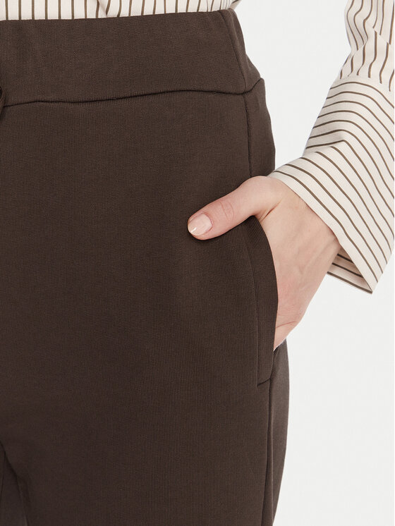 Maryley Maryley Долнище анцуг 25IB558/07CO Кафяв Relaxed Fit