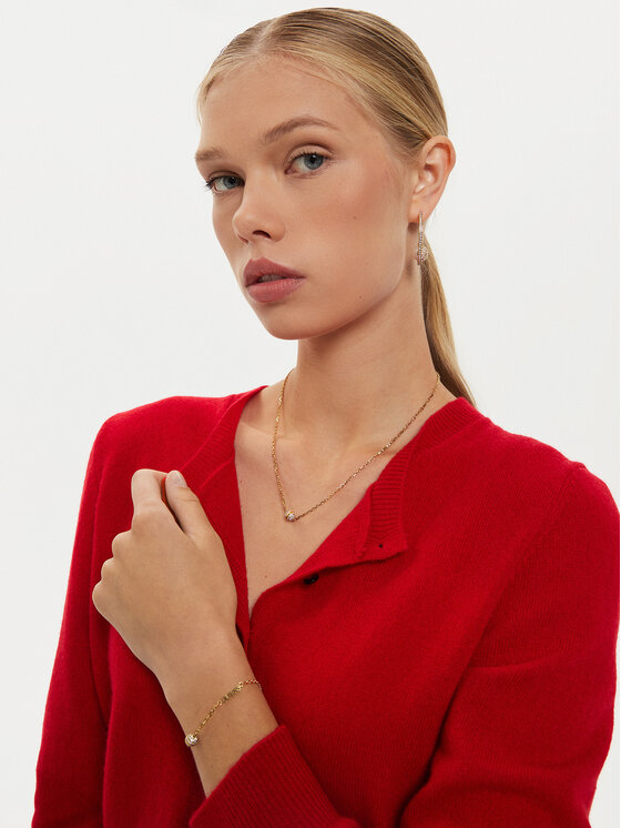 Guess Guess Ogrlica JUBN04 455JW Zlatna