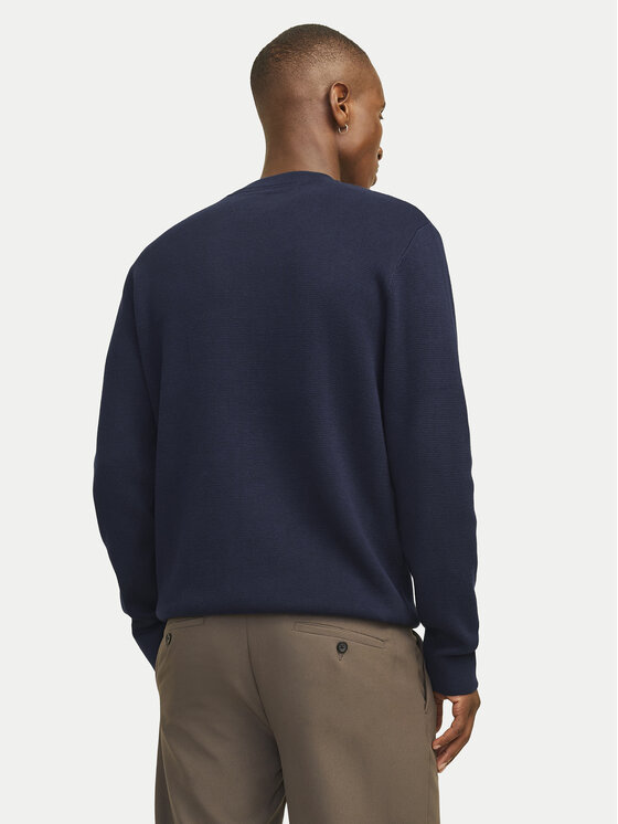 Jack&Jones Jack&Jones Džemper Merino 12216817 Tamnoplava Regular Fit