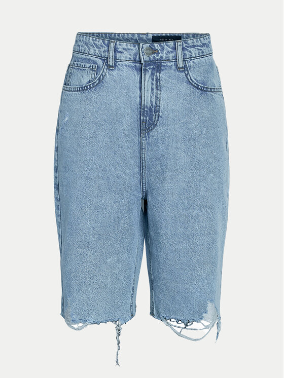 Noisy May Noisy May Jeans kratke hlače Jytte 27030816 Modra Straight Fit