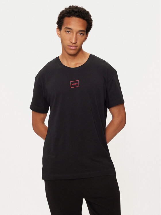 HUGO Hugo Marškinėliai Laze 50525236 Juoda Regular Fit