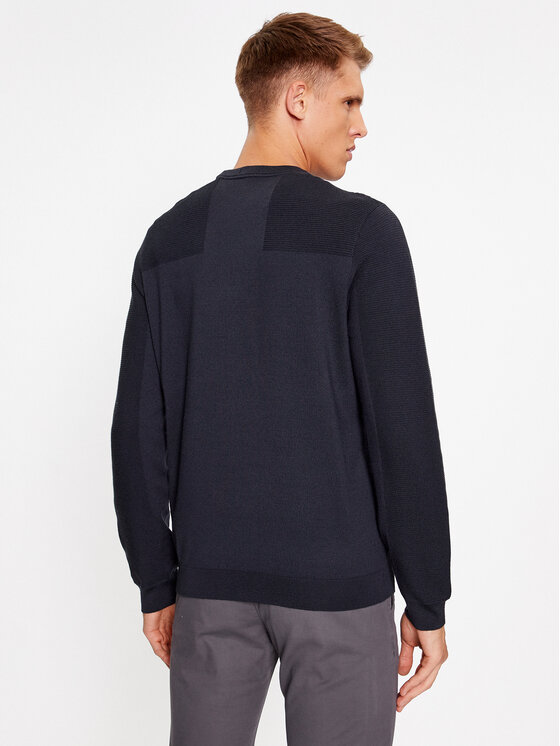 BOSS Boss Pulover Momentum-X_Cn 50498559 Bleumarin Regular Fit