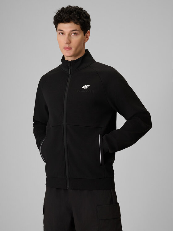 4F 4F Bluza PLAYER Czarny Regular Fit