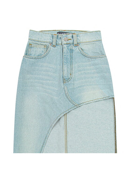 MissDenim MissDenim Spódnica jeansowa Maxi Niebieski Slim Fit
