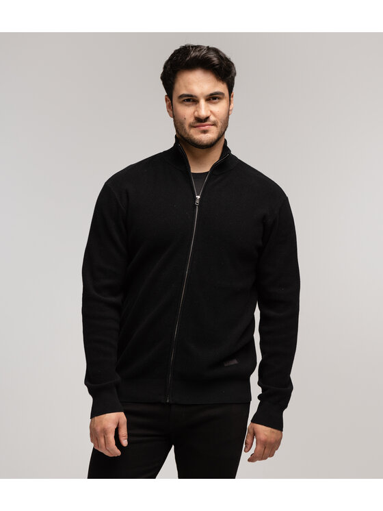 Lee Cooper Lee Cooper Kardigan EMAD COTTON Czarny Regular Fit