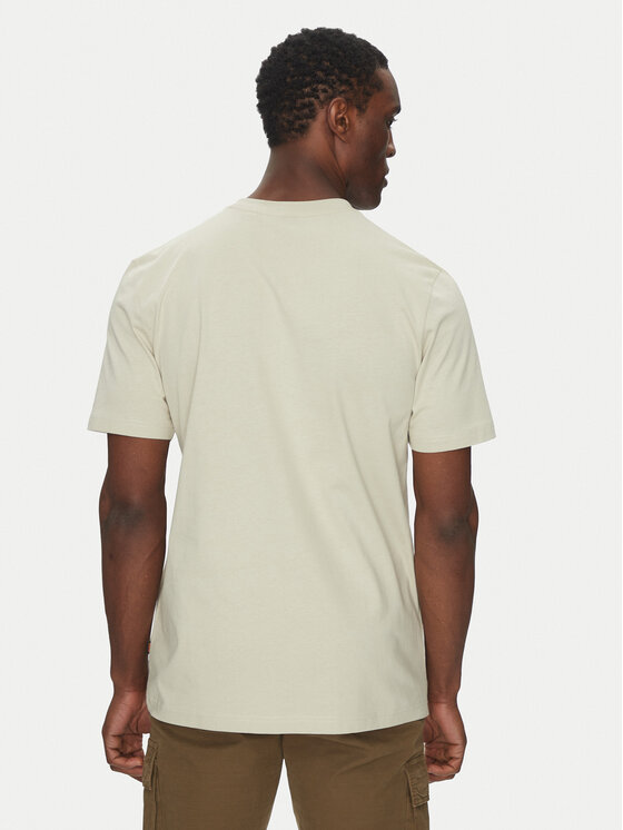 BOSS BOSS T-Shirt Te_Dunetrace 50539187 Beżowy Regular Fit