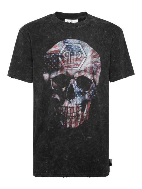 PHILIPP PLEIN PHILIPP PLEIN T-Shirt 26241 Czarny Regular Fit