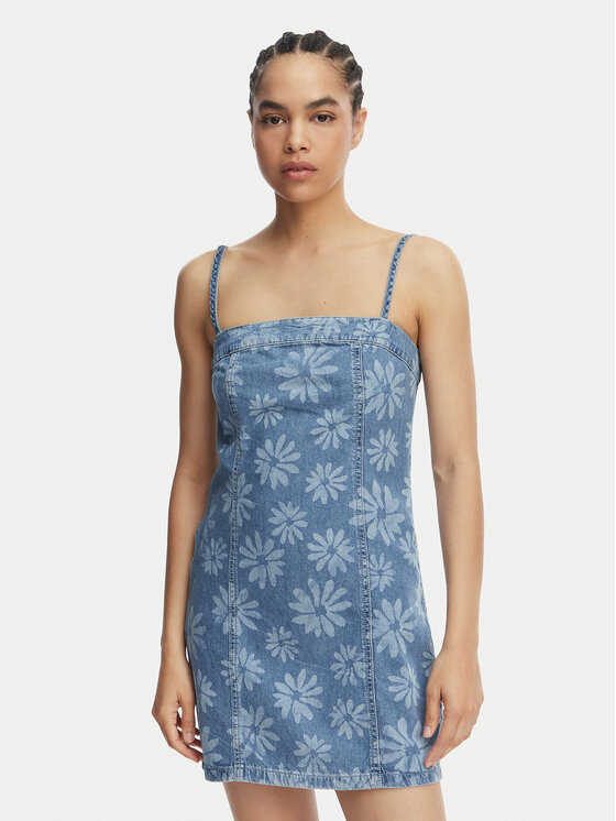 Roxy Roxy Jeanskleid Dreamy Daze ERJDD03011 Blau Regular Fit