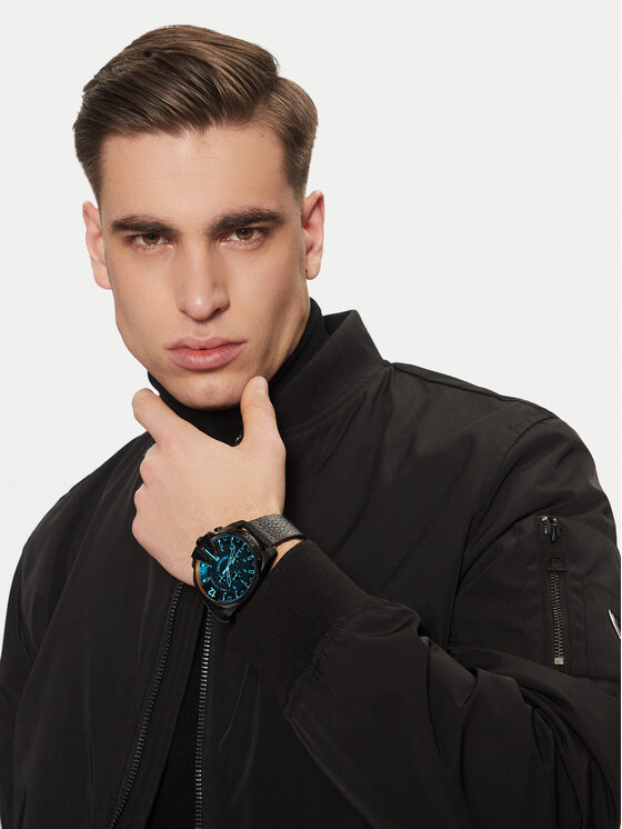 Diesel Diesel Ρολόι Mega Chief DZ4323 Μαύρο