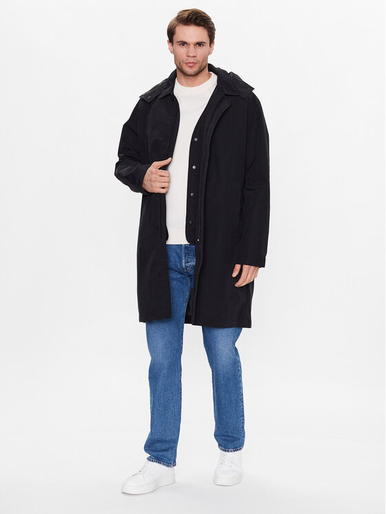 Sisley Sisley Преходно яке 2TCZSN01I Черен Regular Fit