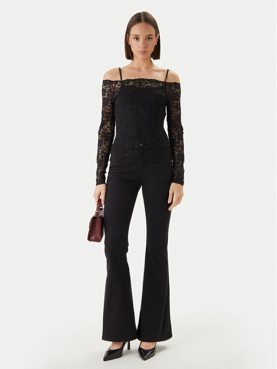 Morgan Morgan Bluzka 251-TKISS Czarny Slim Fit