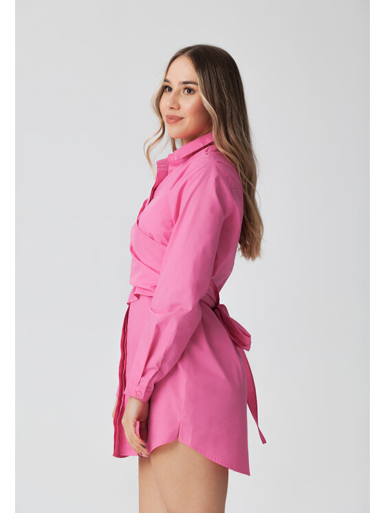LAURELLA LAURELLA Sukienka codzienna 4SS010 Różowy Regular Fit