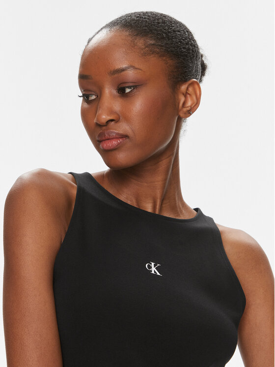 Calvin Klein Jeans Calvin Klein Jeans Top Archival J20J223107 Černá Slim Fit