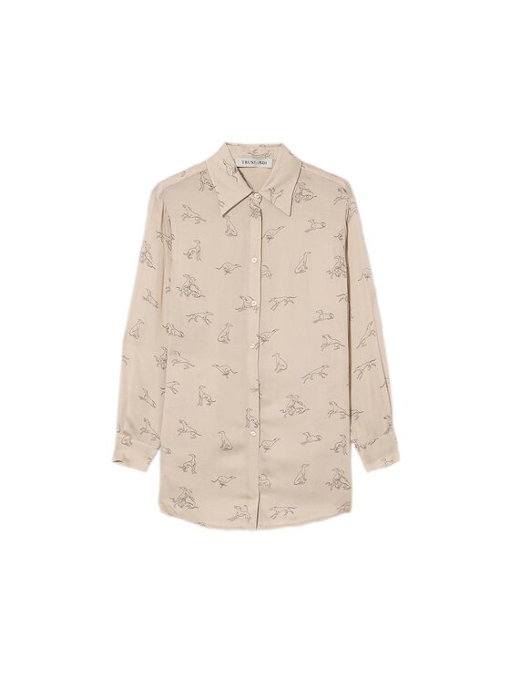 Trussardi Trussardi Camicia 50126000028N0R2 Beige Regular Fit