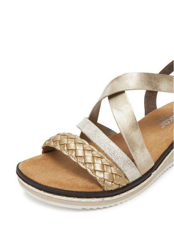 Rieker Rieker Sandalen V3663-90 Goldfarben