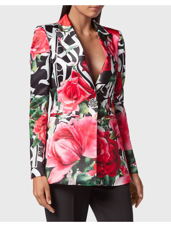 PHILIPP PLEIN PHILIPP PLEIN Marynarka 1951 Czarny Loose Fit