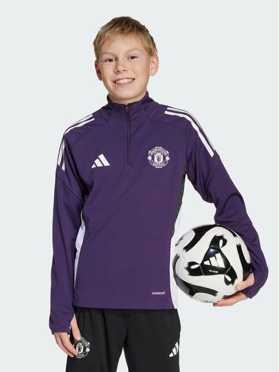 adidas adidas Bluza techniczna 152019 Fioletowy Slim Fit